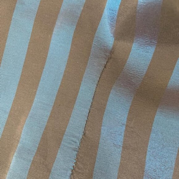 Vintage 80 by Michael Maiello for Pat Richards Striped Blue and Black Wrap Dress - Picture 9 of 14